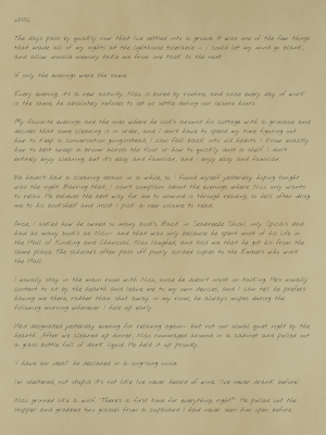 An image of an excerpt of a journal entry, outlining part of the text below.